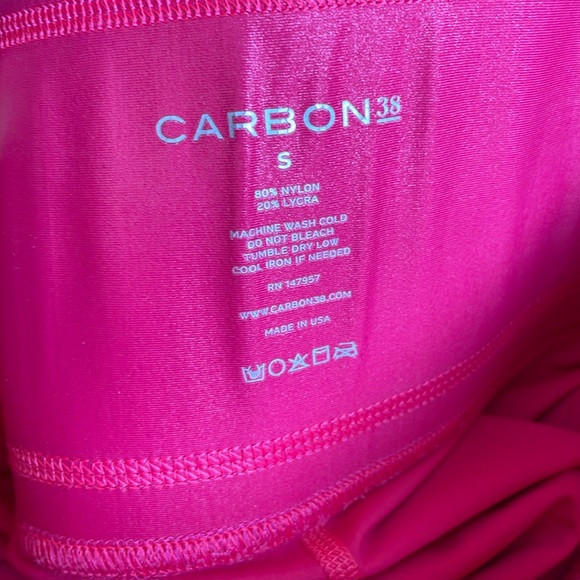 CARBON38 | $128 Takara Shine Legging in Neon Pink, Size Small - Picture 6 of 8